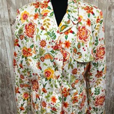 Sag Harbor Multi Color Blazer with Floral Elegance