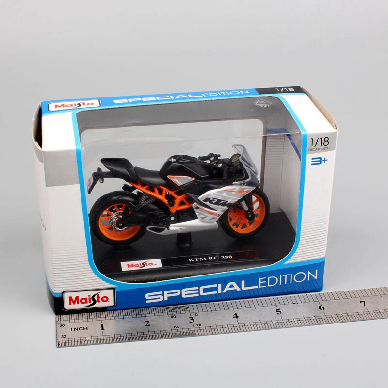 Maisto 1:18 scale KTM RC390 Motorcycle Diecast model Sport race motorbike toy - Image 3 of 4
