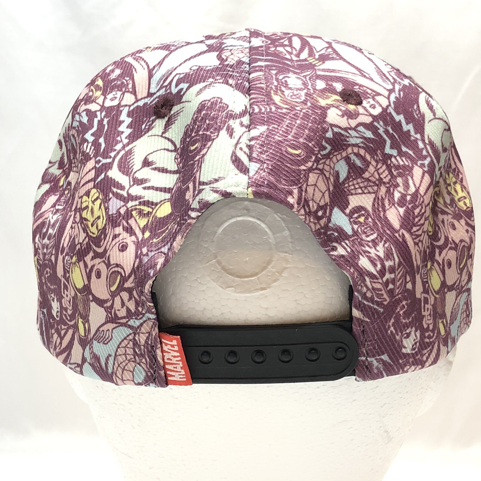 Marvel Characters Flat Bill Snapback Hat Purple S… - image 4