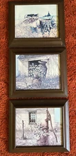 Vintage MCM lot of 3 Pictures by Savage Industries. Each Piece Is 11”x13x.