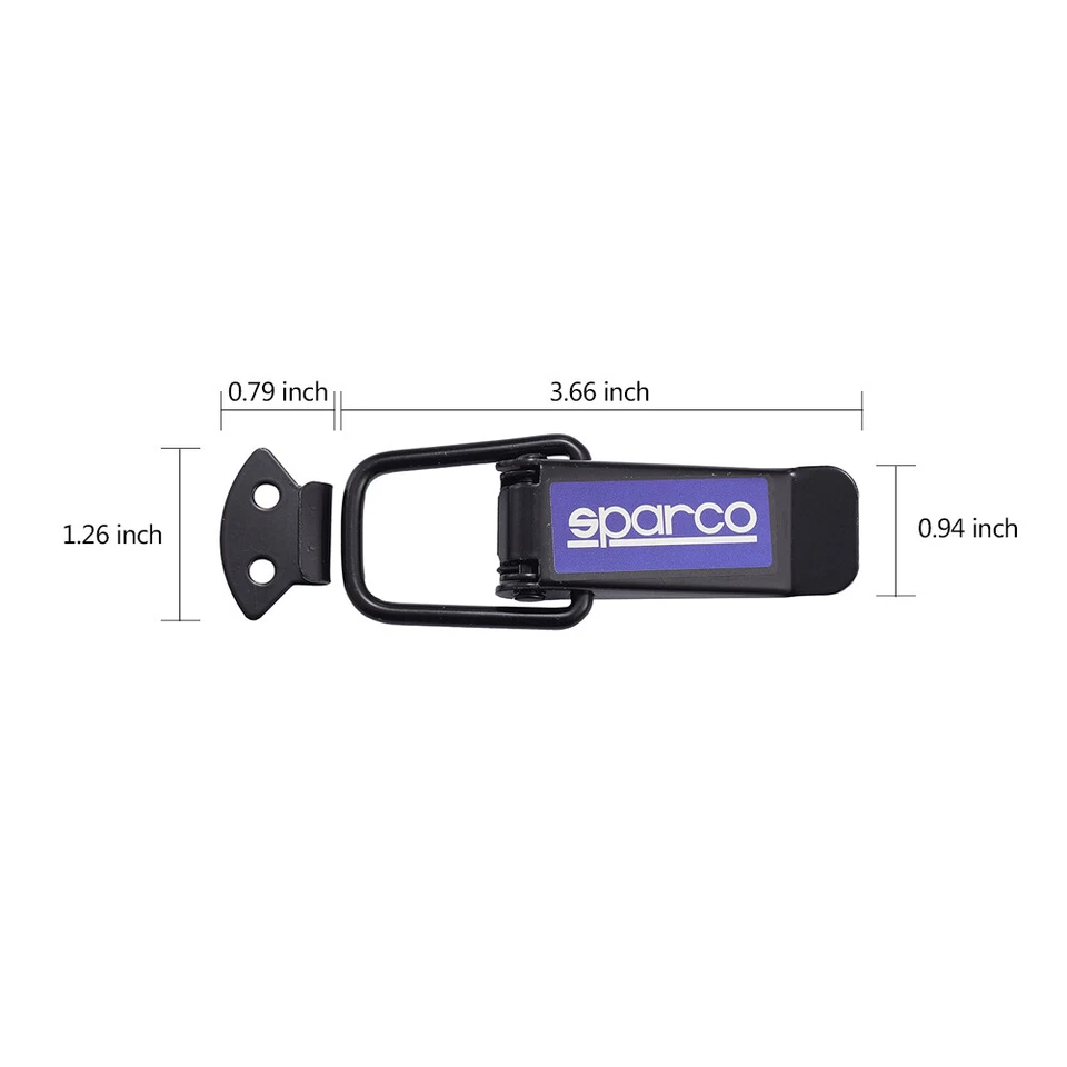 Car Quick Release Bumper Buckle Fasteners Trunk Front/Rear Fender Bumper Large - Image 4 of 4