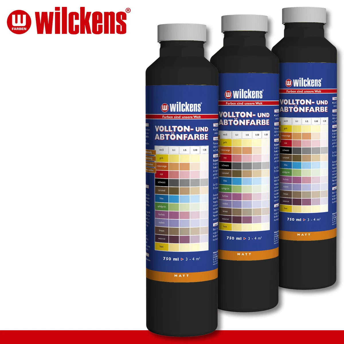Wilckens RAL9010 2 En 1 750 Ml Vernis Coloré Mat Satiné - Blanc Pur - Foto 3