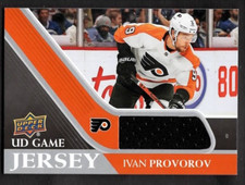 2020-21 Ivan Provorov Upper Deck Hockey Game Jersey Swatch Philadelphia Flyers