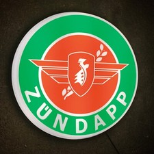 ZUNDAPP MOTORRAD LED LICHT SCHILD LOGO GARAGE OLDTIMER MICROCAR BELLA JANUS