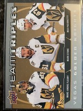 Vegas Golden Knights  2021-22 upper Deck Series 1 Team Triples