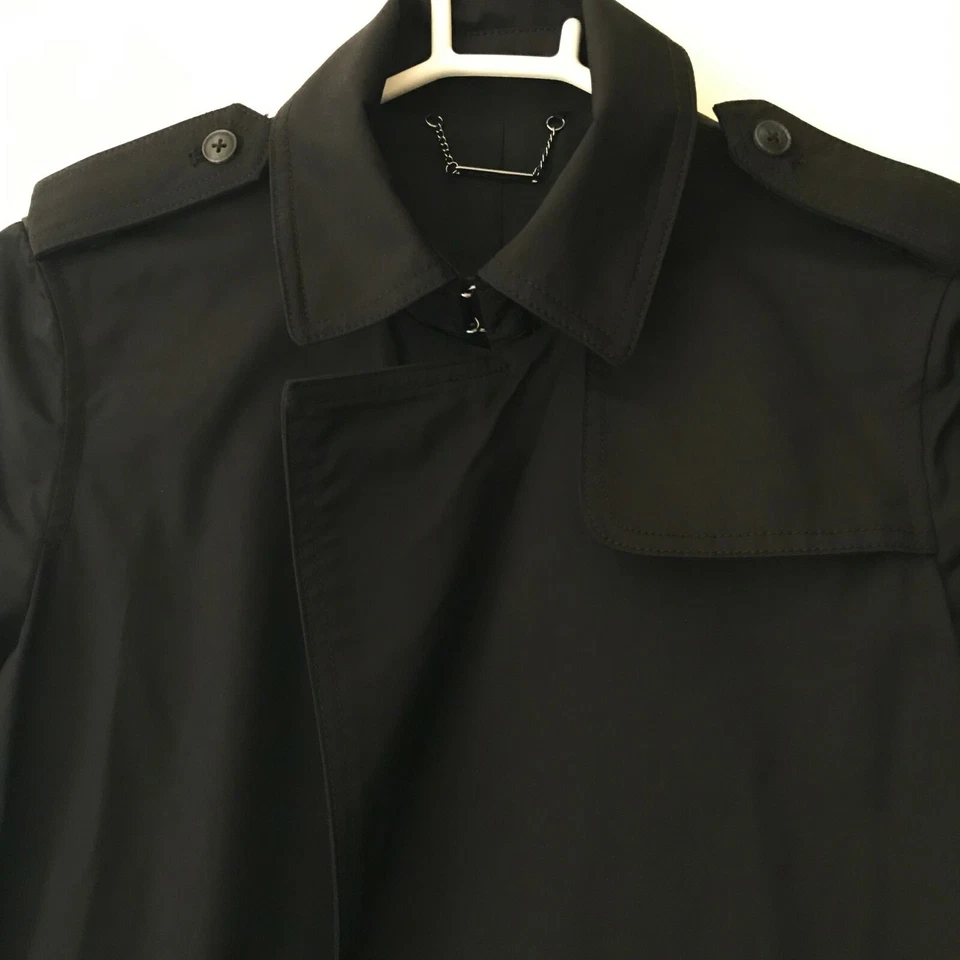 NEW ELIE TAHAR NATANIA COAT . COLOR: BLACK. SIZE: SMALL MSR: $498 - Image 3 of 4