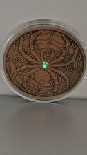 Spider Glow in the Dark 5 oz Copper Round .999 Avdp New in Capsule Mintage 5,000