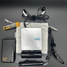 SONY MZ-EH50 HI-MD WALKMAN Minidisc Player Silver Fully Tested Working