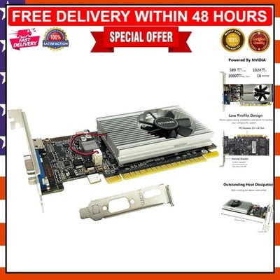 Nvidia GeForce GT 210 Graphics Card 1GB - Easy Install & Dual Monitor Support