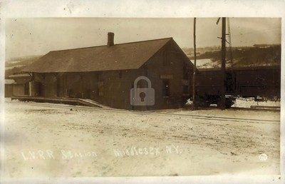 Middlesex NY LVRR Lehigh Valley Railroad Station 1910s RPPC Photo Postcard COPY