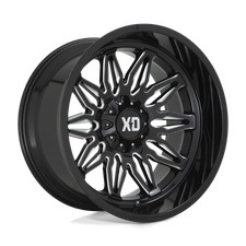 22x12 Xd Xd859 Gunner Gloss Black Milled Wheel 5x55x5.5 -44mm 22x12 Xd Xd859 Gunner Gloss Black Milled Wheel 5x55x5.5 -44mm