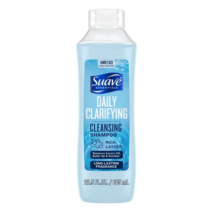 Suave Essentials Clarifying Shampoo – 2×22.5 fl oz | Deep Clean & Fresh Hair - Image 2 of 4