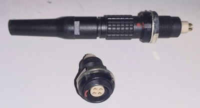 Lemo 0B Series 4 poliger Stecker FGG.0B und Buchse ECG.0B in schwarz