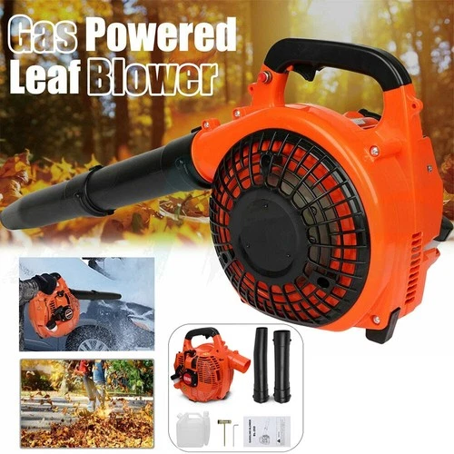 26cc Garden Yard Handheld Petrol Leaf Blower Powerful 2-Stroke Air Cooled Engine