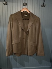 Women s Two Piece Ann Taylor Pencil Skirt POWER SUIT Brown Size 12