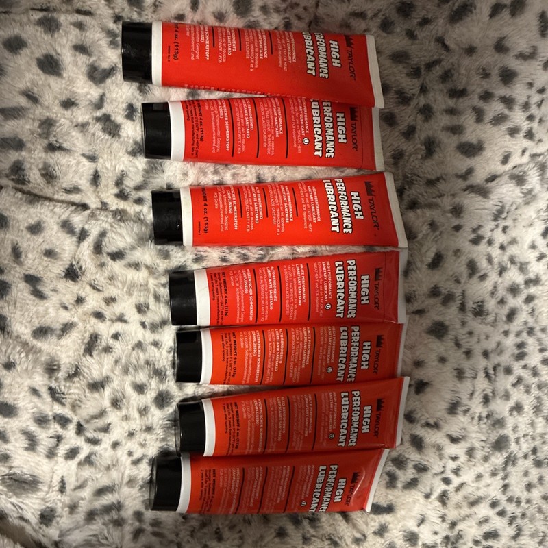 Lot of 7 Taylor High Performance Lubricant For Food Service Equipment 4 oz each