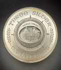 1973  Three Silver  Mundineros -3 Troy oz. Round - Wade Ventures - World Trade