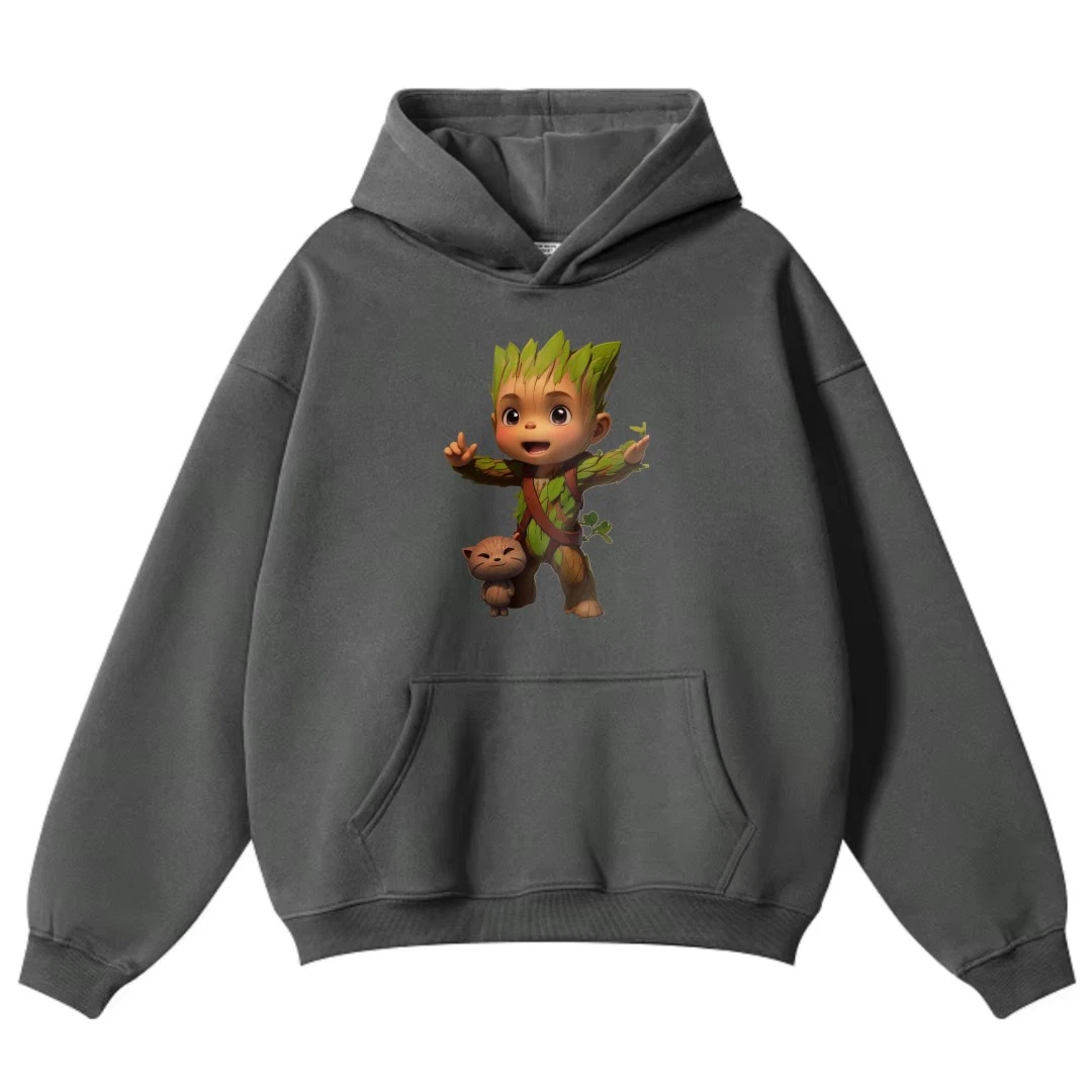 Groot and Goose the Flerken Graphic Hoodie
