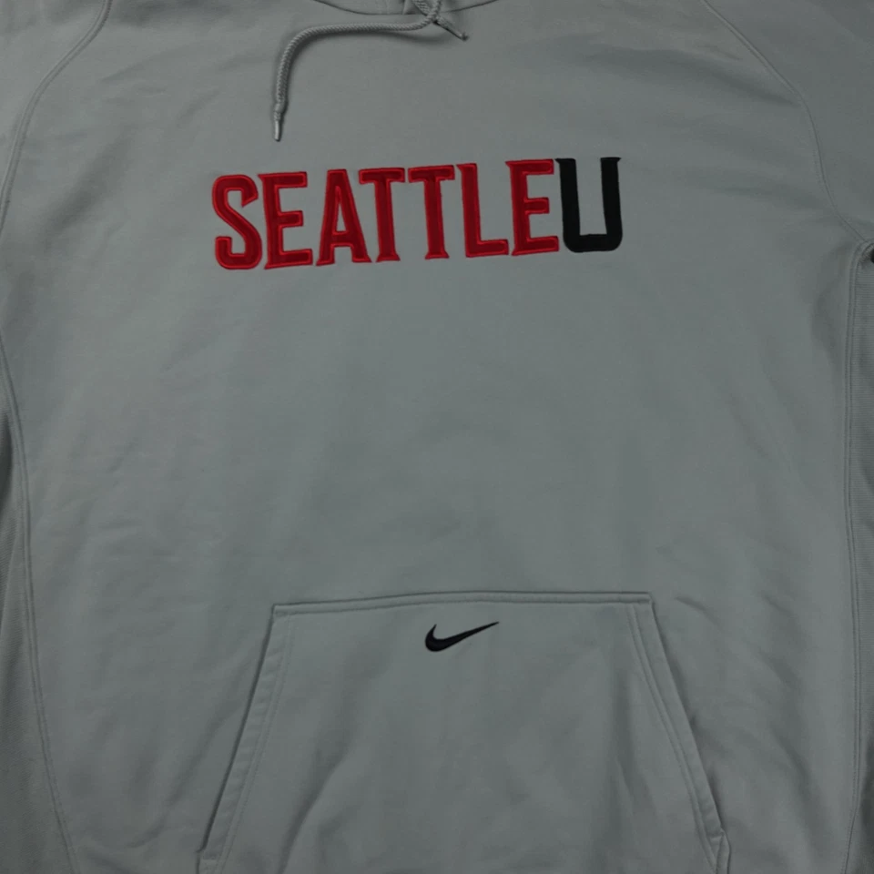 Seattle University HoodieMens XXL Nike Center Swoosh Team Issued Crew 2XL - Image 3 of 4