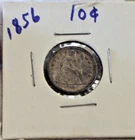 1856 US Seated Liberty Dime 10c F (Cleaned)