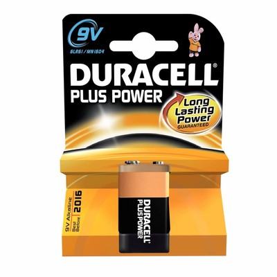 10x DURACELL Batterie Plus Power Alkaline MN1604 2022 6F22 6LR61 9V-Block 1er-Bl