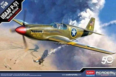 1:48 ACADEMY North American P-51D Usaaf North Africa 1939 Kit AC12338 - Photo 1/2