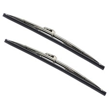 Windshield Wipers - Front 12 Stainless Steel Wiper Blades...