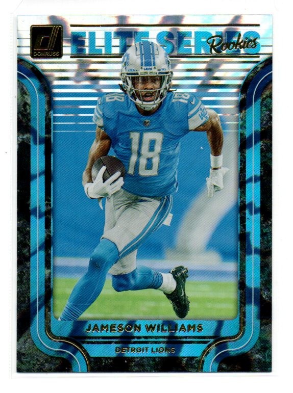 2022 Donruss - The Elite Series Rookies Jameson Williams #ESR-8 (RC) LIONS