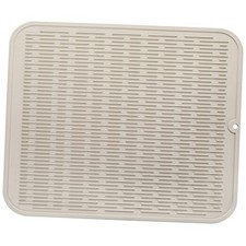 Silicone Dish Drying Mat for Multiple Usage,Easy clean,Eco 24"L x 18"W Tapioca