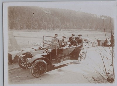 Automobil Tourenwagen mit Chauffeur - Delaunay-Belleville ? Altes Foto 1910er