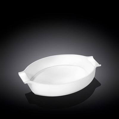 Wilmax Backform mit Griffen 990 ml, oval, für Aufläufe   WL-997027/1C