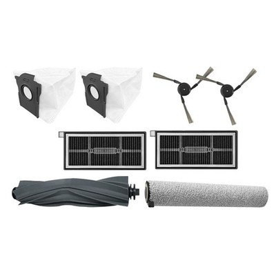 Für MOVA S70 Ultra Roller Zubehör 2 Staubbeutel 2 Filter 2 Seitenbürsten Set