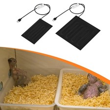 Reptile Heating Pad Terrarium Heating Mat Adjustable Temperature USB with Timer