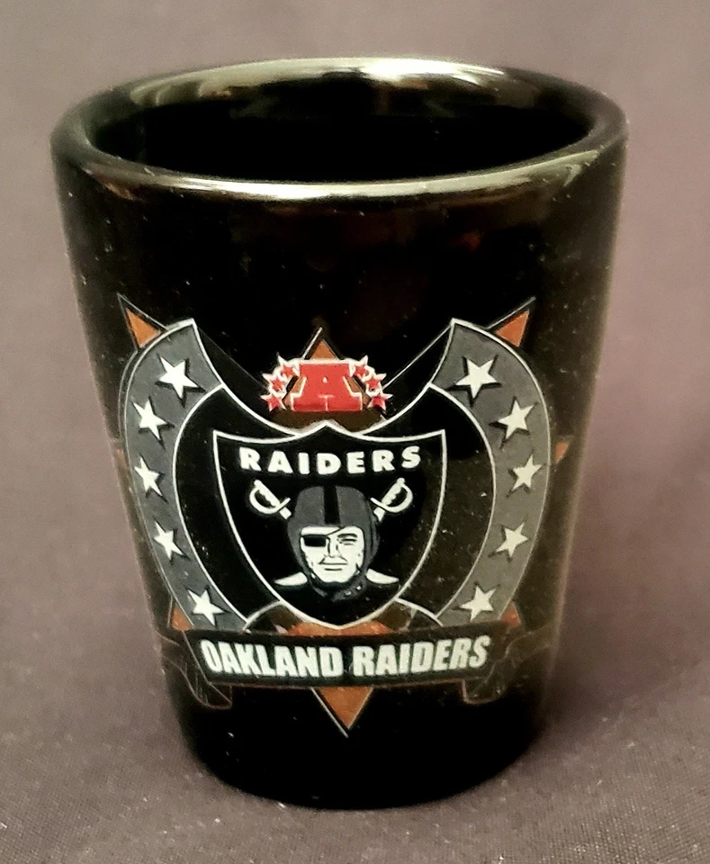 Juego de vidrio coleccionista Oakland Raiders - 4 en caja de Hunter Foto 3 de 4