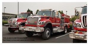Fire Apparatus Photo Oakland CA International Pierce Type 3 4x4 Engine 324