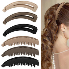 6PCS Banana Clip, Matte Banana Hair Clips for Women Thick Thin Hair, Medium Stro