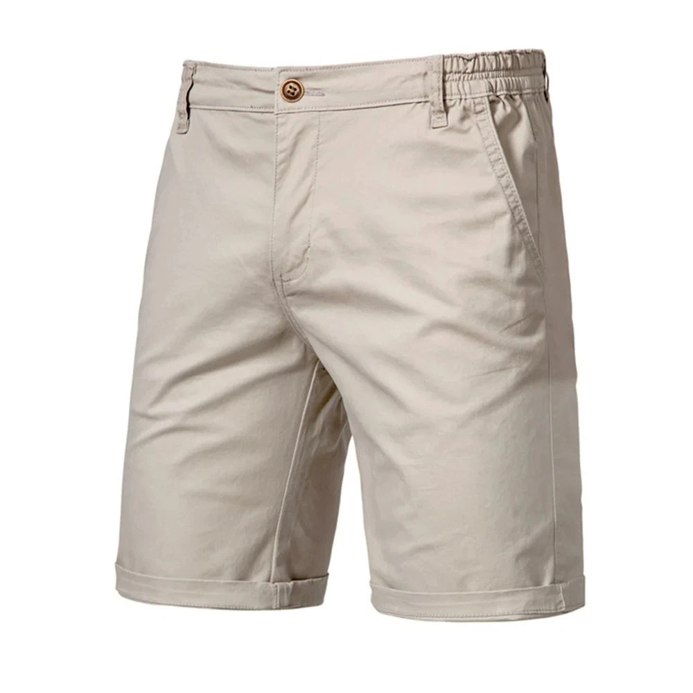 Men Cotton Shorts Elastic Waist Casual Summer Beach Plain Colour Shorts
Opens in a new window or tab