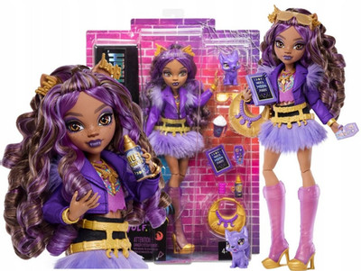 MONSTER HIGH CLAWDEEN WOLF doll + pet wolf Crescent JHK30