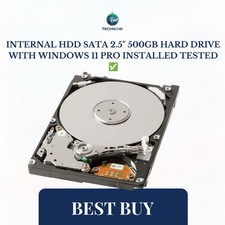 1TB HDD/SSD 2.5" SATA Hard Drive Laptop Genuine Windows 11 Pro 64 Installed UEFI