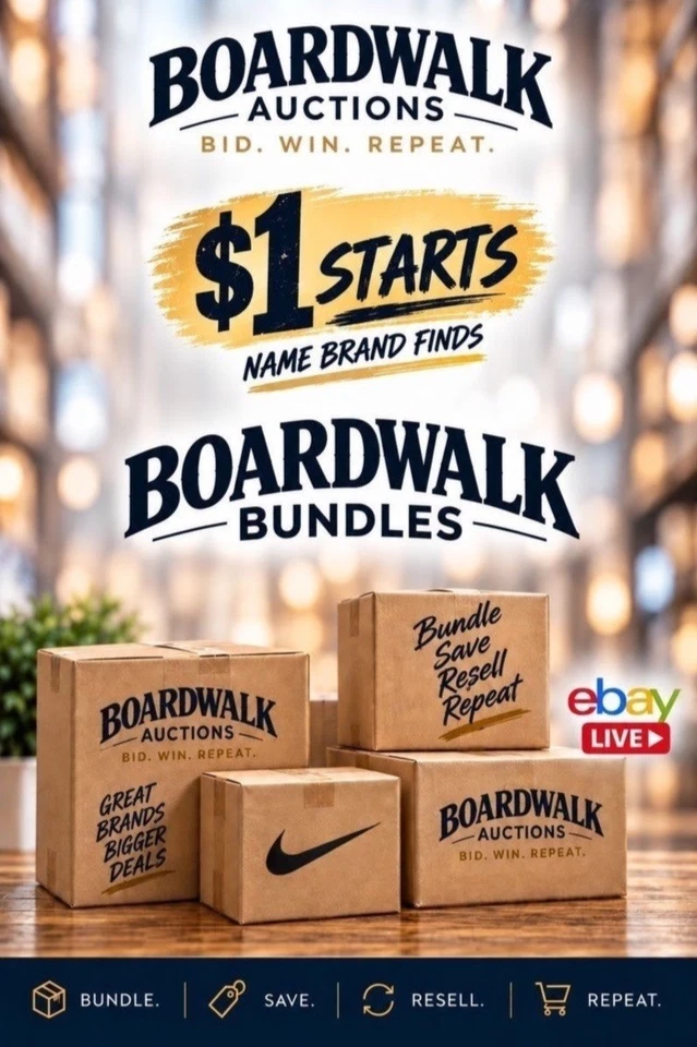 $1 STARTS | BOARDWALK BUNDLES - Clothing Reseller Bundles -10/29/26