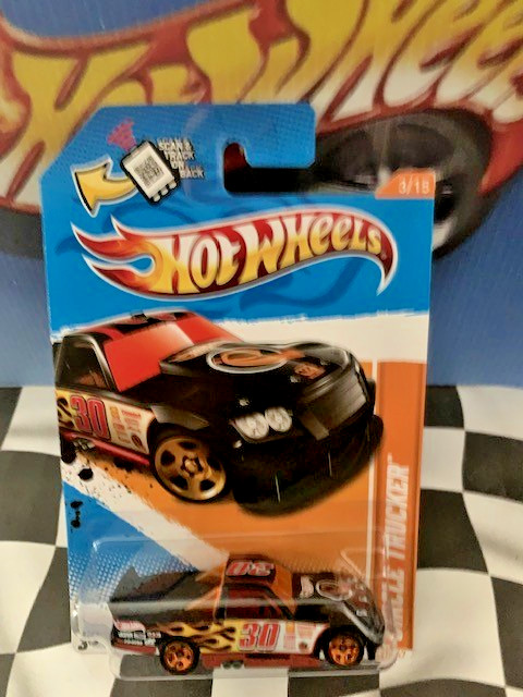 Hot Wheels 2012 Track Stars 3/15 068 Circle Trucker BLACK 5SP