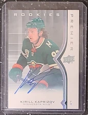 2020-21 Kirill Kaprizov UD Premier Auto Rookie Silver Spectrum RC #51 Minnesota
