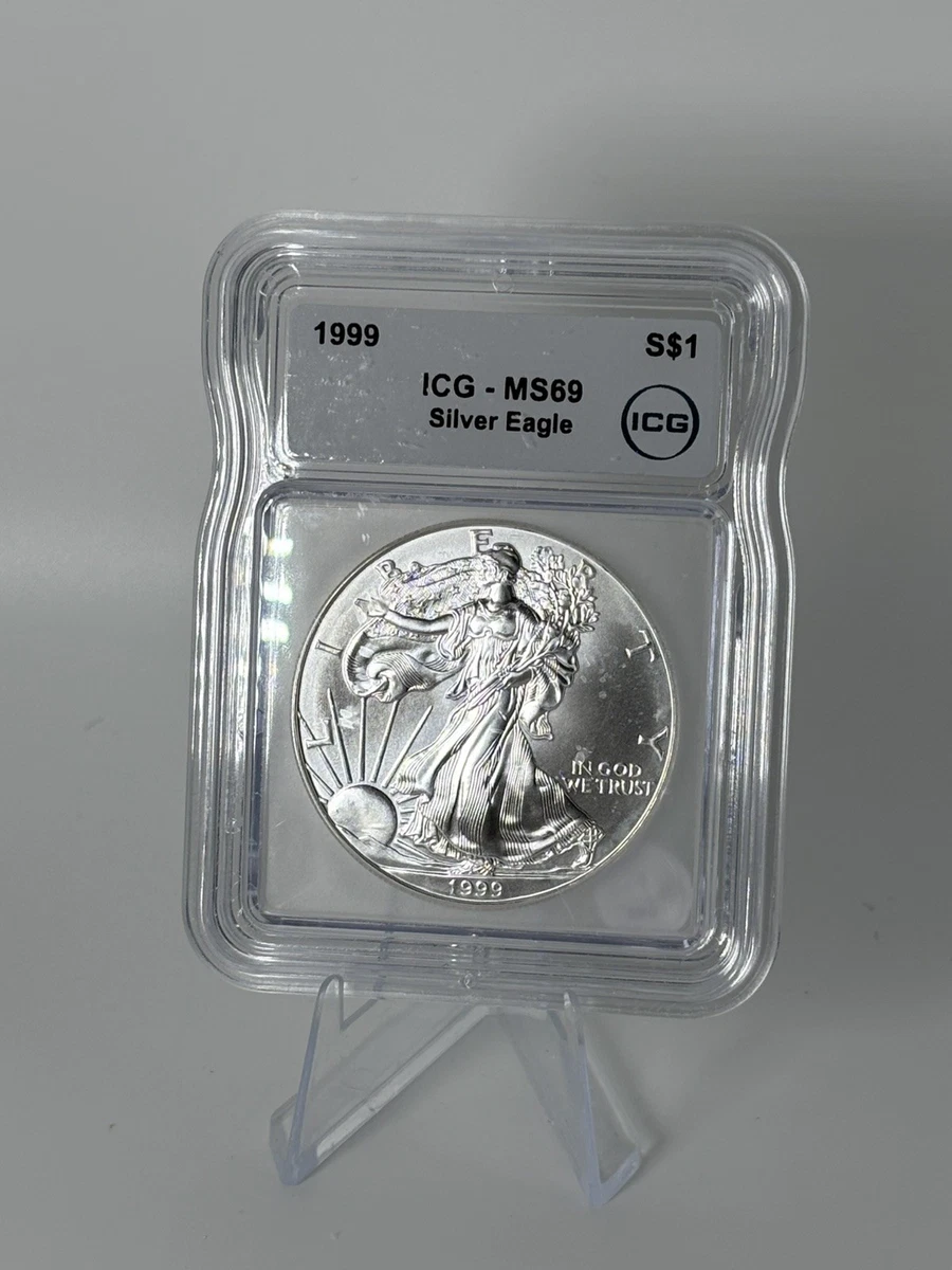 American Eagle MS 69 Graded 1999 Silver Bullion Coins for sale | eBay