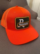Vintage Remington patch on HUNTERS ORANGE richardson 112 Snapback Cap