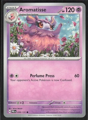 2025 Scarlet & Violet Series - Prismatic Evolutions Aromatisse Common #39
