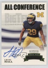 2007 Press Pass Legends All Conference Gold 142/307 Leon Hall #AC-LH Auto p8v