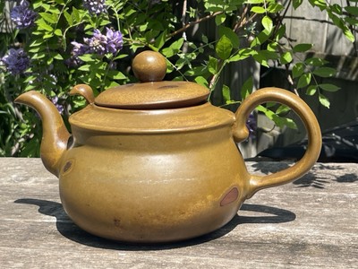 Artisan Style Handmade Teapot Sand-Fired Stoneware Clay Pottery 