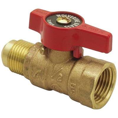 PPG 56006W for PlumbMaster Proseries 1/2 Fip X Flare Brass Gas Ball Valve Wit