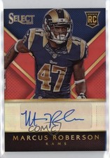 2014 Panini Select Rookie Auto Red Prizm 38/50 Marcus Roberson #RA-MR Auto mh1