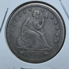 Sharp High Grade 1853 Seated Liberty Quarter Arrows And Rays